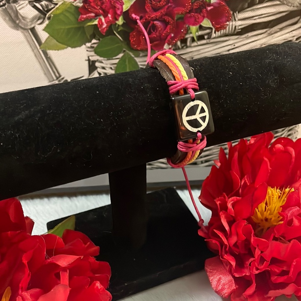 Peace Adjustable Bracelet